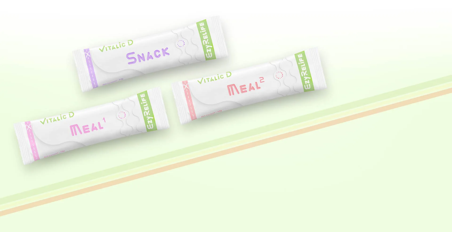 Vitalic D with natural balanced nutritious meals & snack sachets that formulated to minimize burden on organs while detoxing