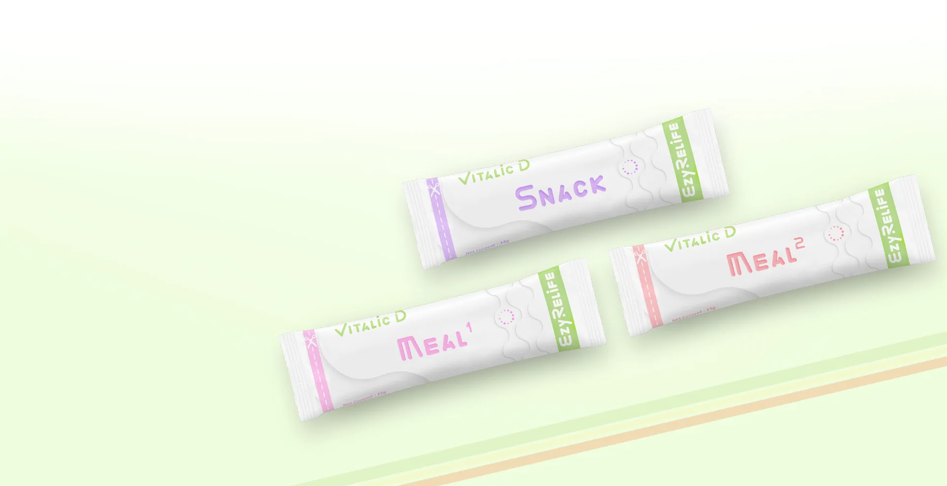 Vitalic D with natural balanced nutritious meals & snack sachets that formulated to minimize burden on organs while detoxing