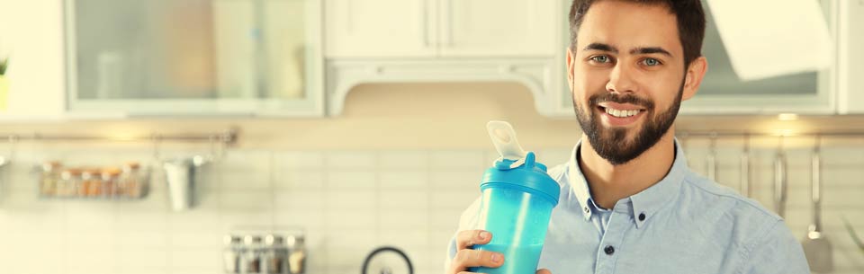 Simple meal replacement with mixing shake for colon cleanse